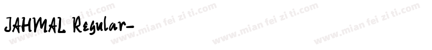 JAHMAL Regular字体转换